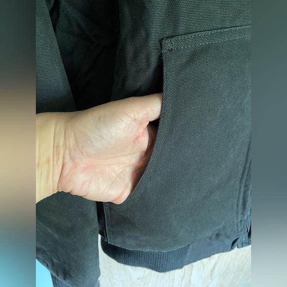 NFL Team Apparel Navy New England Patriots Heavy Cotton Canvas Hooded Jacket L - Picture 4 of 12